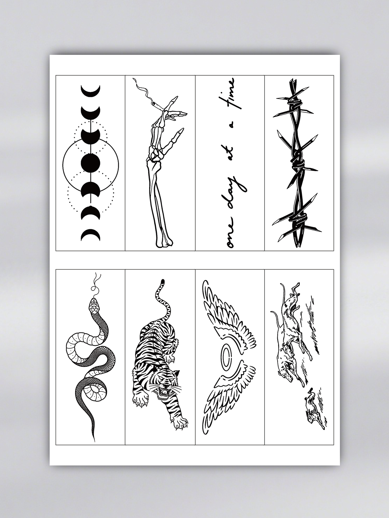 Customizable Tattoo Sticker Set – Various Styles